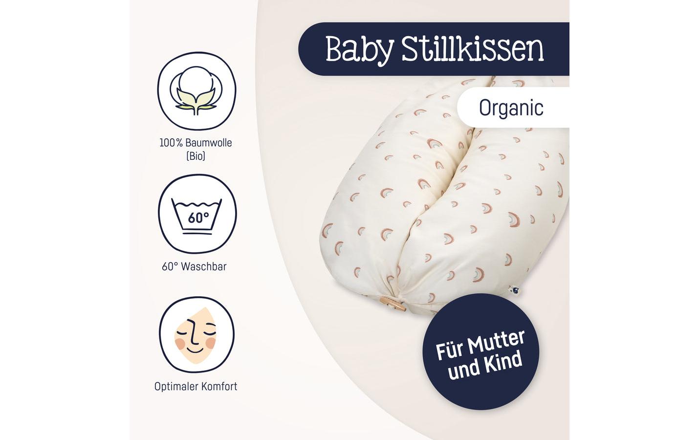 Stillkissen Nappi Rainbow 190 cmStillkissen mit abnehmbarem Bezug