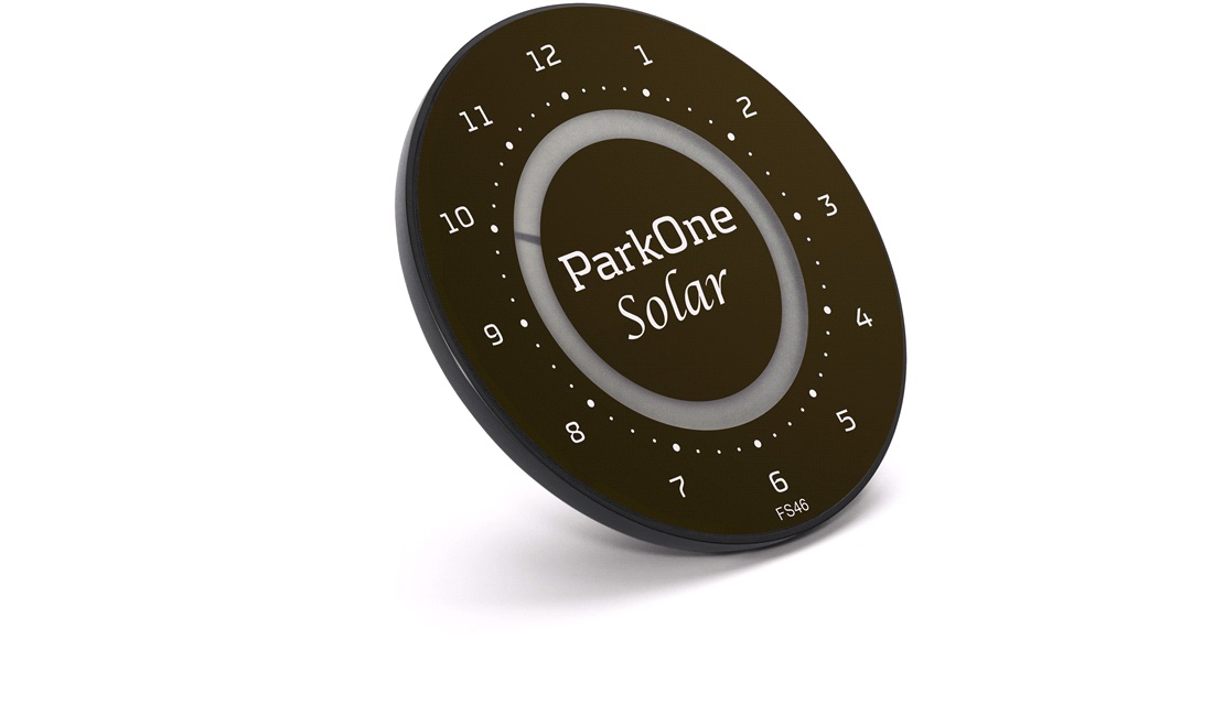 Elektronisk P-skive ParkOne Solar