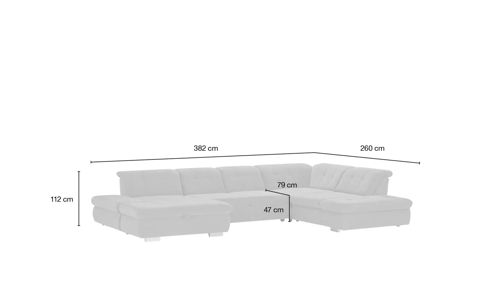 Lounge Collection Wohnlandschaft mit verschiedenen Funktionen Spencer