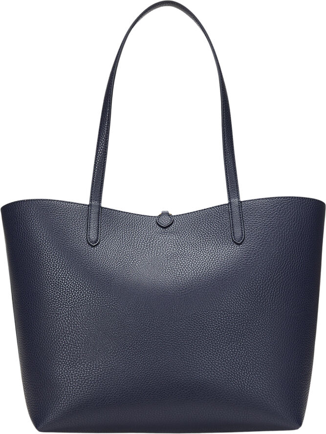 Lauren Ralph Lauren FAUX PEBBLE GRAIN-RVRSBLE TOTE-TTE- Refined navy/officer blt/navy