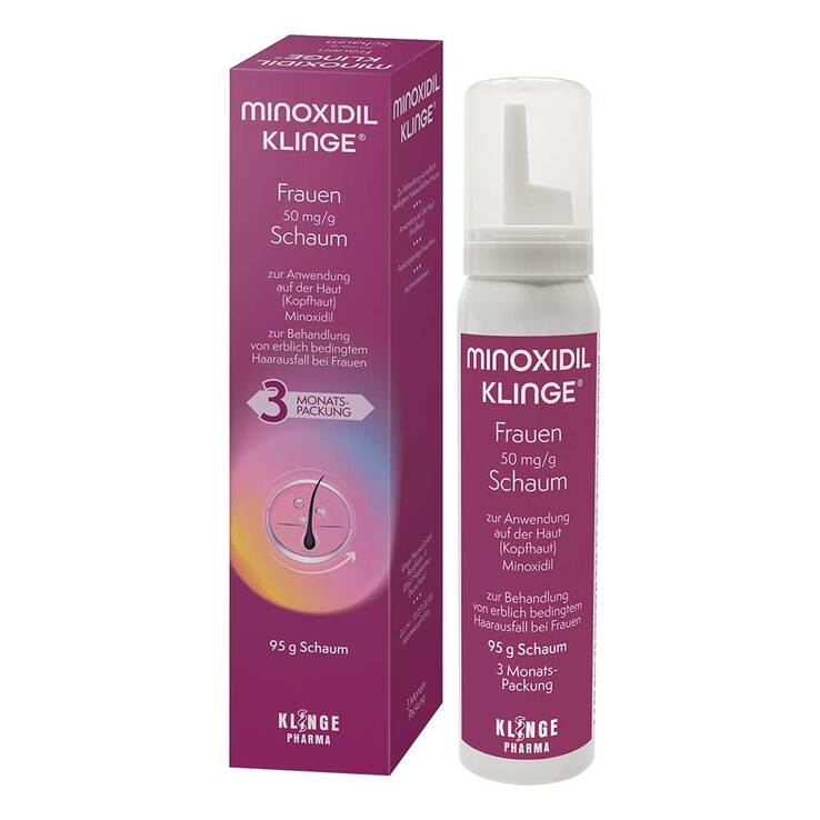 Minoxidil Klinge Frauen 50 mg / g Schaum, 95 g