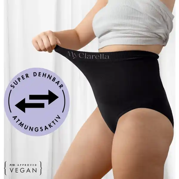 Wochenbett-Unterwäsche The Support Panty schwarz Gr. M