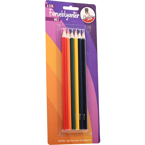 Danpen farveblyanter 6-pak