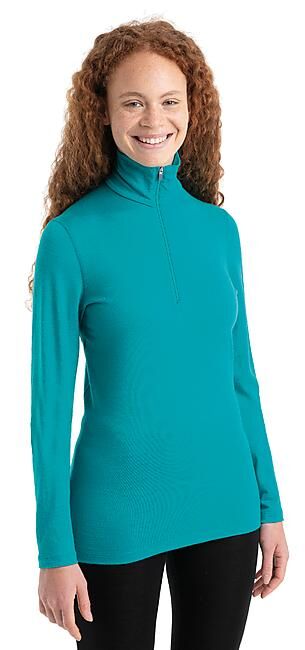 ICEBREAKER - T-SHIRT ML DEMI ZIP OASIS HALPH ZIP W