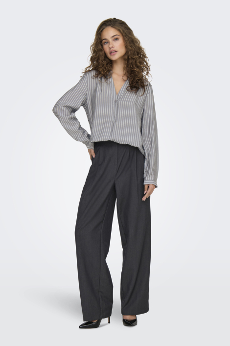 Jacqueline de Yong grijze dames blouse