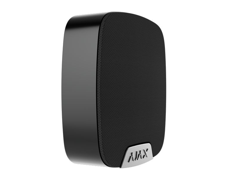 AJAX Baseline HomeSiren Jeweller Schwarz Kabellose Sirene mit LED-Anschluss