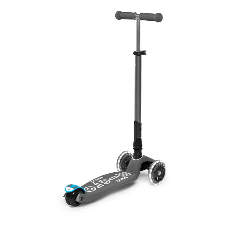 Micro Trottinette Maxi Micro Deluxe Pliable LED | Gris