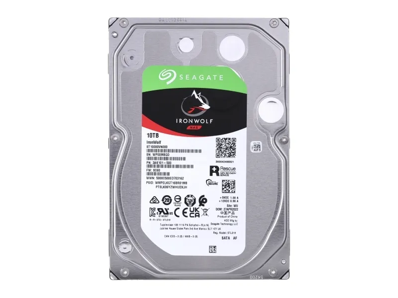 Seagate IronWolf ST10000VN000 - Harddisk - 10 TB - intern - 3.5