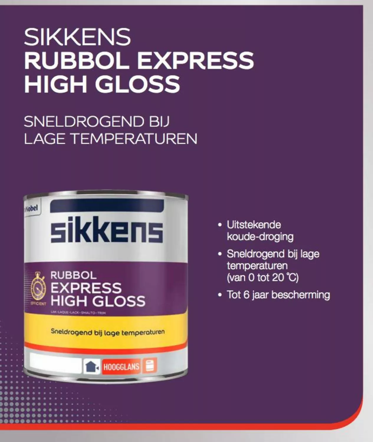 Sikkens Rubbol Express High Gloss - op kleur gemengd - 1L