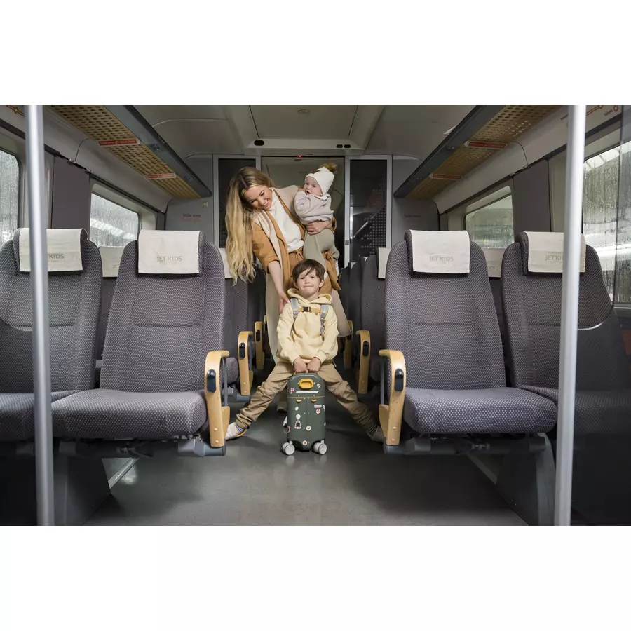 JETKIDS™ BY STOKKE® Aufsitzkoffer BedBox™ mit Crew BackPack™ Pink