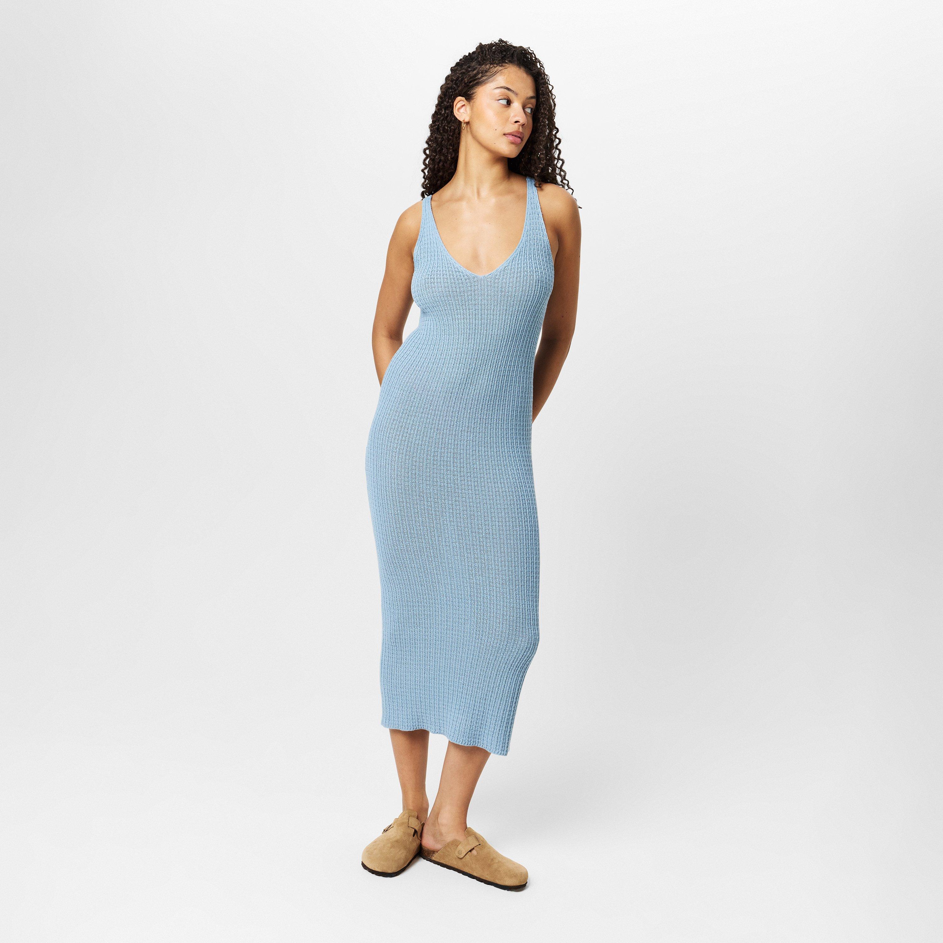 Jack Wills Stitch V Neck Midi Dress