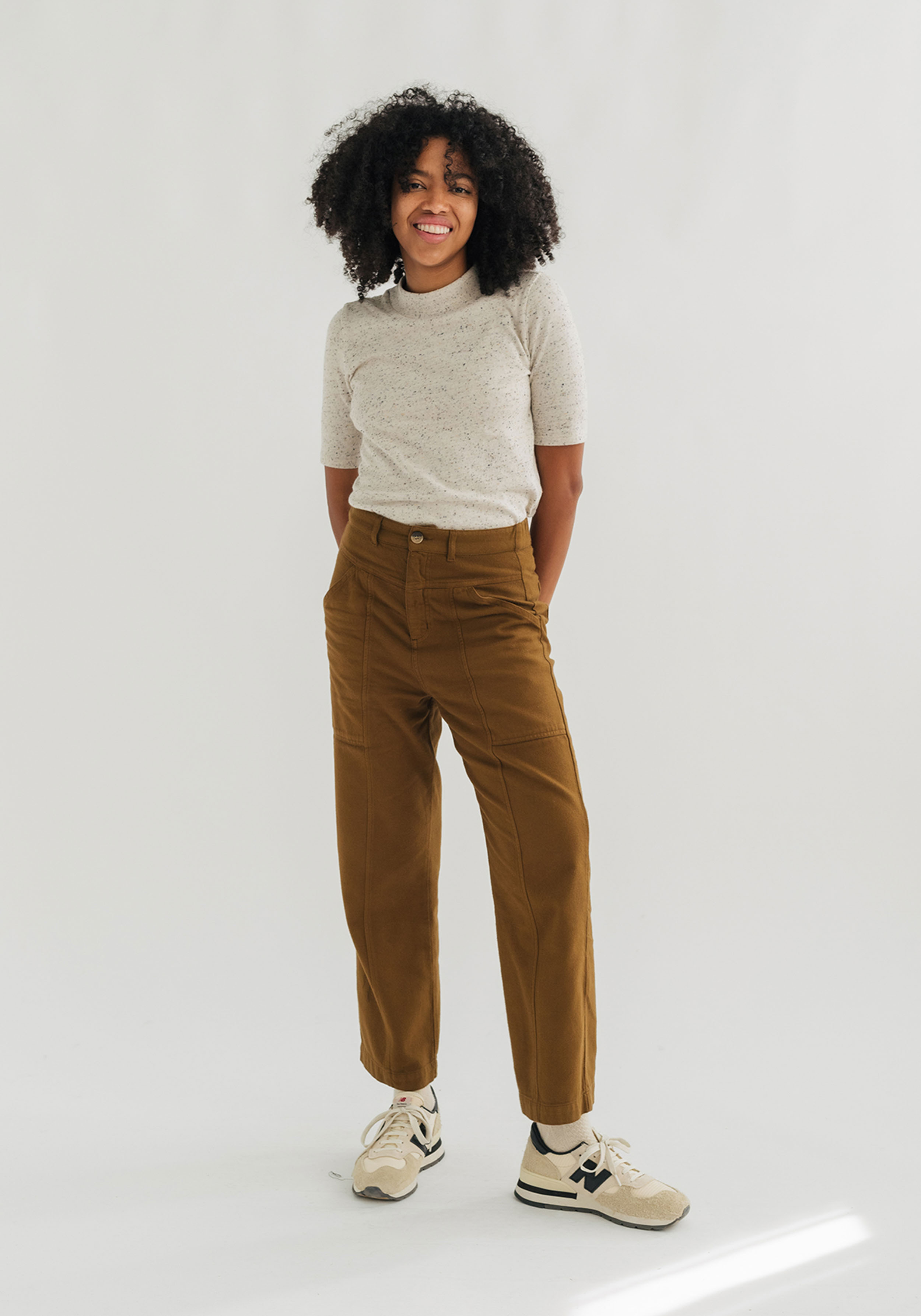 Twothirds T-Shirt Damerow Neps Ecru