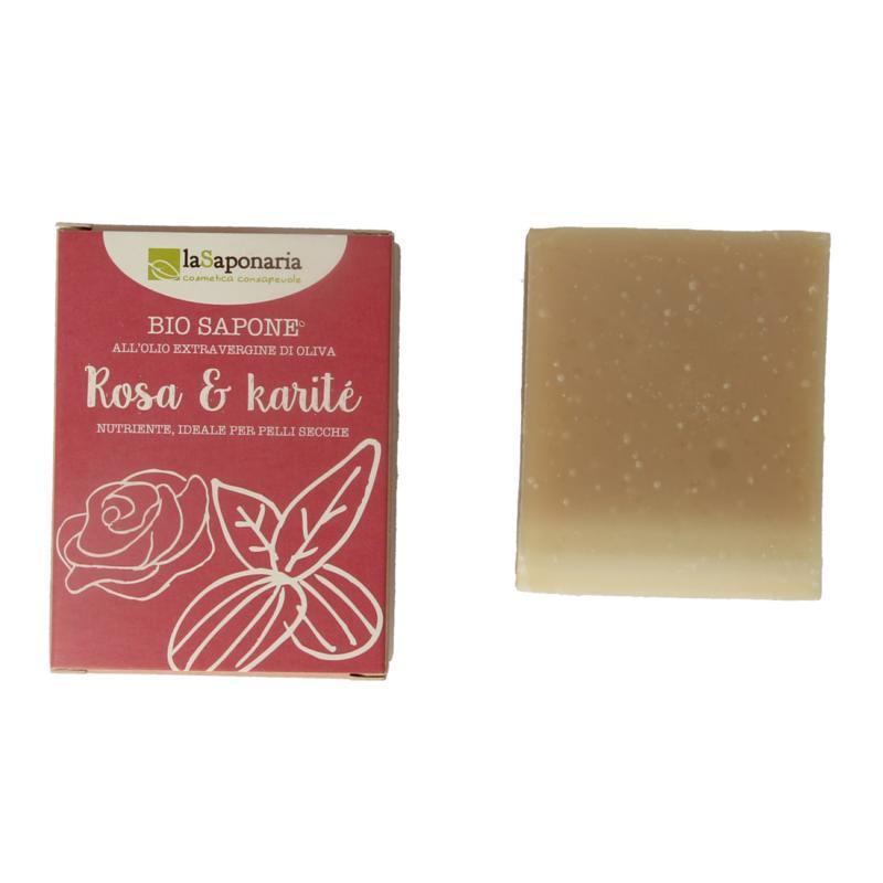 la saponaria Zeep Roos Shea Butter Bio 100 G