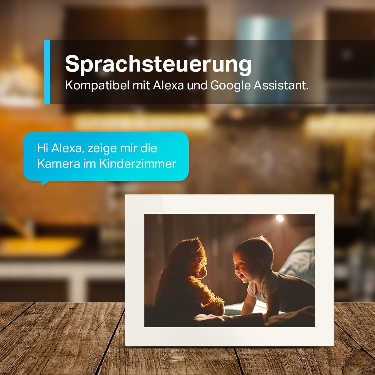 Tapo C210 Home Security WiFi Kamera 2K 3MP (2304x1296p) Nachtsichtfunktion und Bewegungserkennung / Audio / Micro SD / (iOS/Android) - Weiss