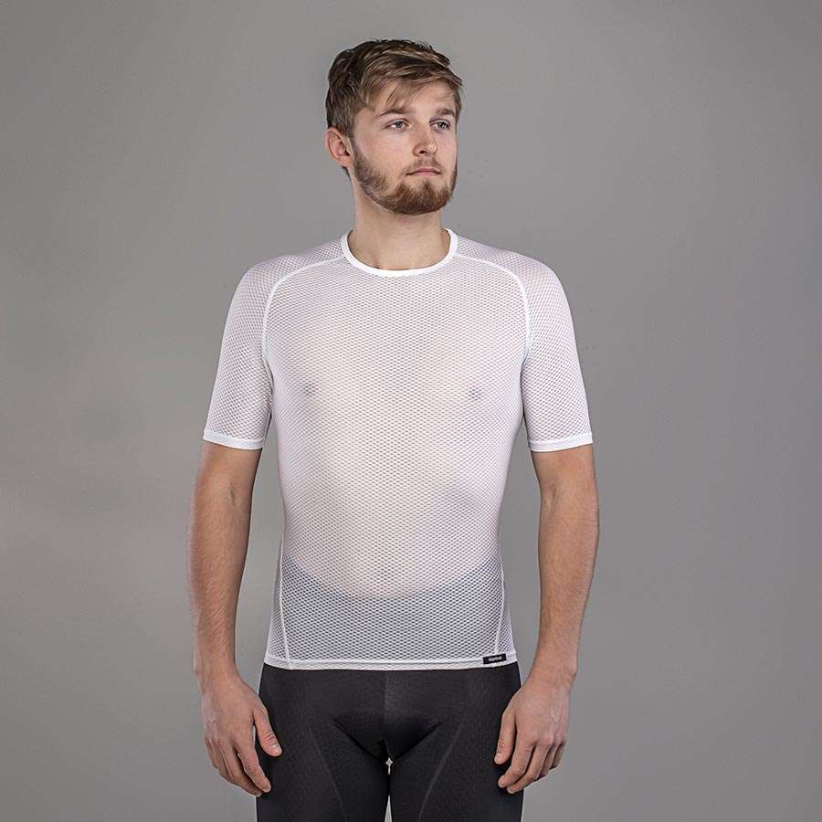 GripGrab Ultralight Mesh Ondershirt Korte Mouwen Wit