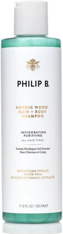 Philip B - Bath & Body Nordic Wood - Haar & Lichaam Shampoo Gel - 350ml