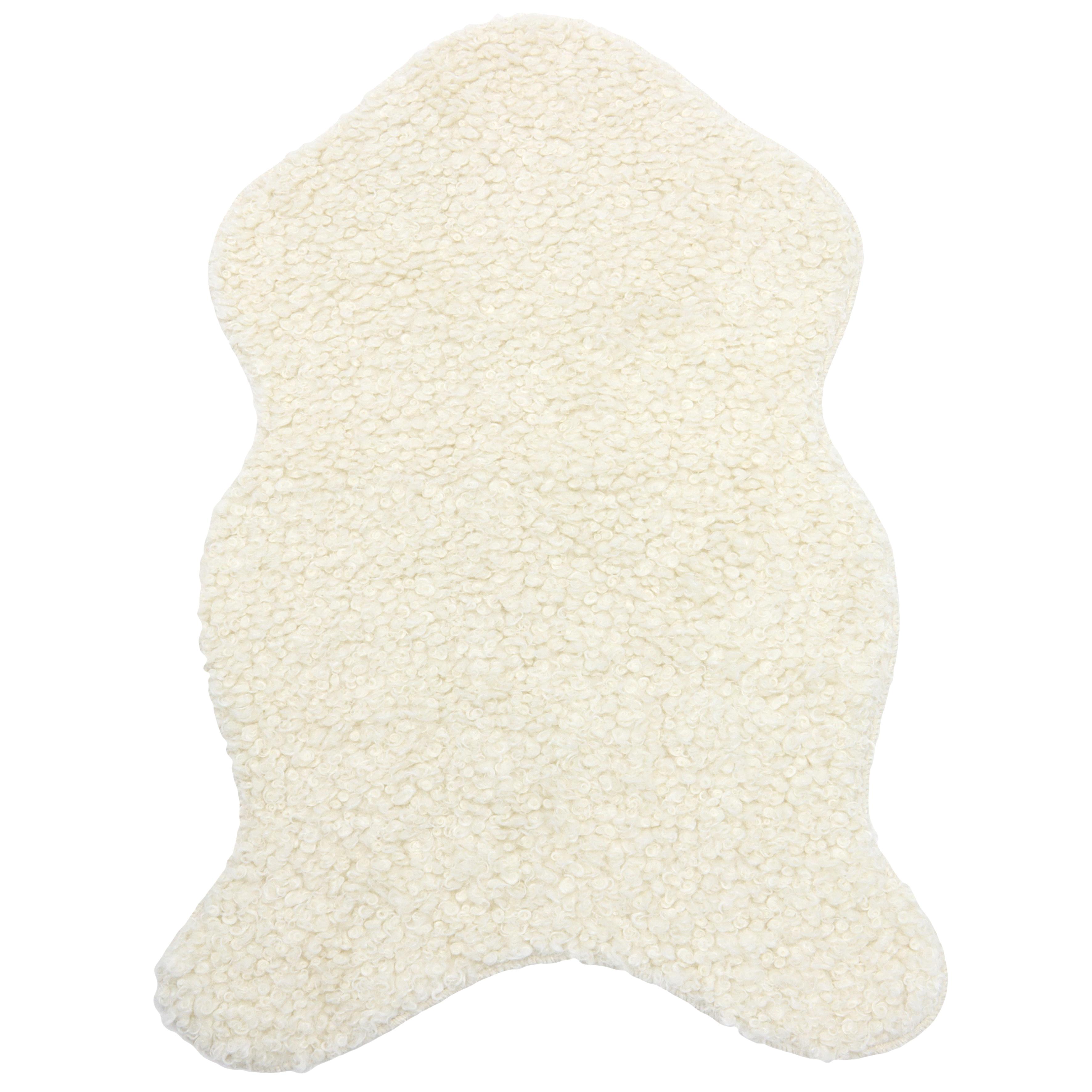 TAPIS BOUCLETTE 60X90CM BLANC
