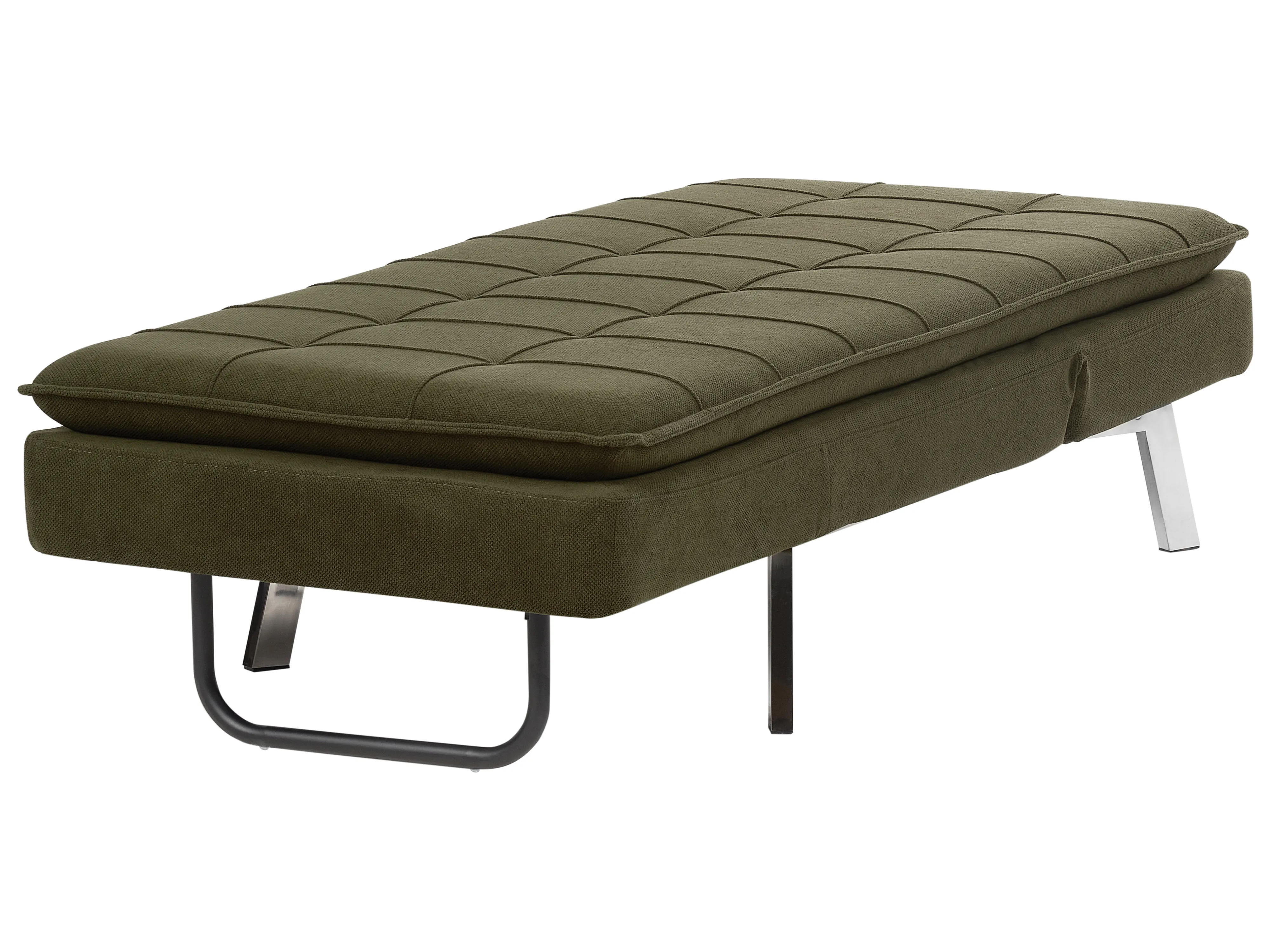 Chaise longue LOIRET Stof Groen