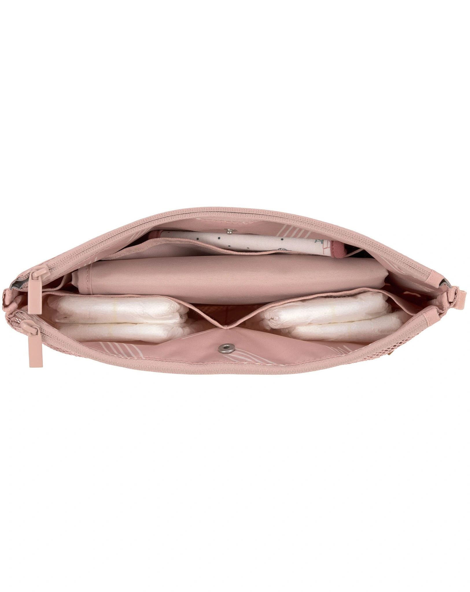 Organizer NURSERY CADDY - SOFT STRIPES in rose