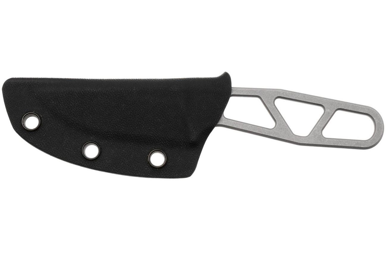 Daily Customs Small AK2 P10015838, Stonewashed M390 Droppoint, vaststaand mes, Alex Kremer design