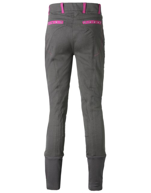 P3-Wear Rijbroek Kids Grijs&Roze - Ruiterkleding