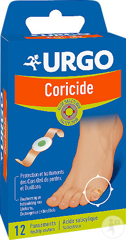 Urgo Coricide Pansement Protection Et Traitements Des Cors Œil De Perdrix Et Durillons 12 Pièces