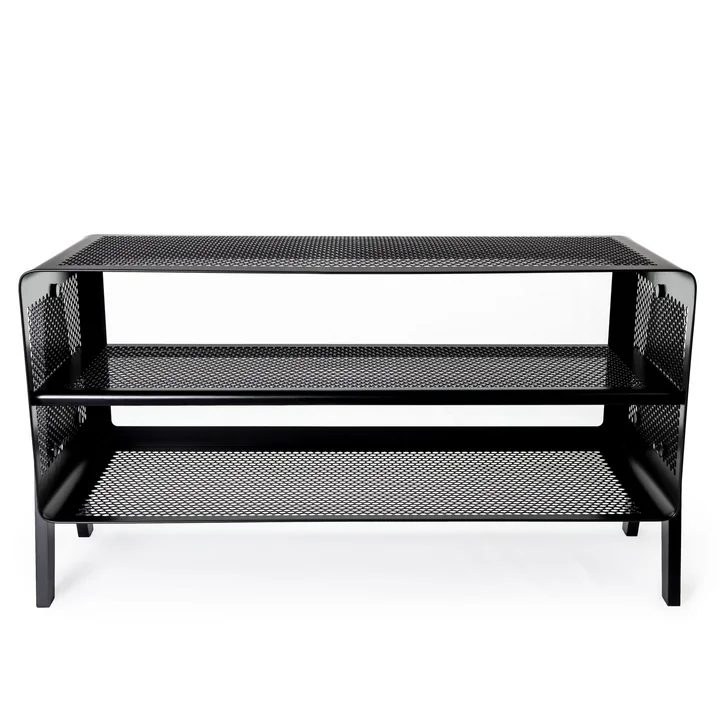 tica copenhagen - Stand-Schuhregal, 88 x 35 x 50 cm, schwarz