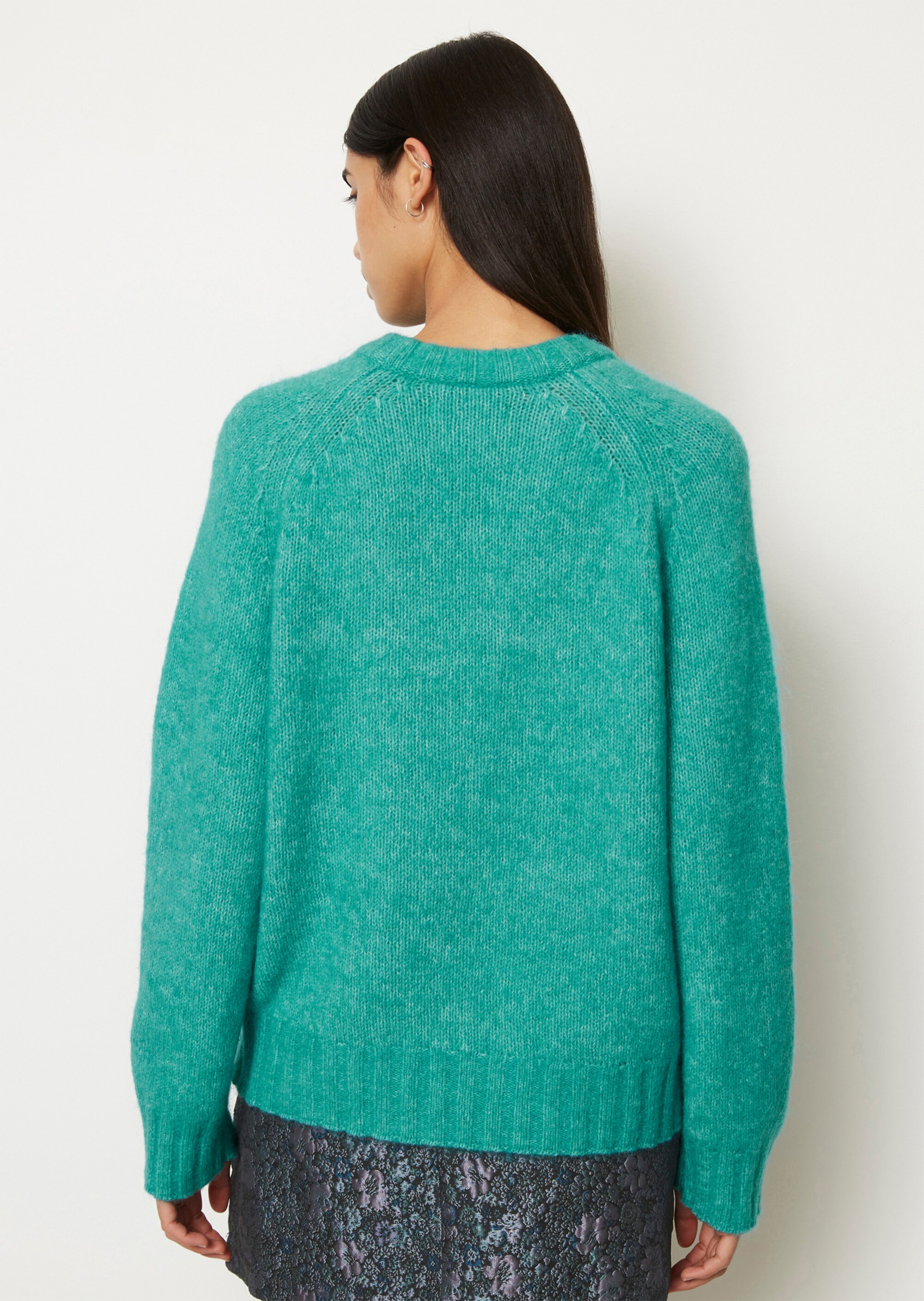 Softer Strickpullover realxed aus Schurwolle-Mohairwolle-Mix