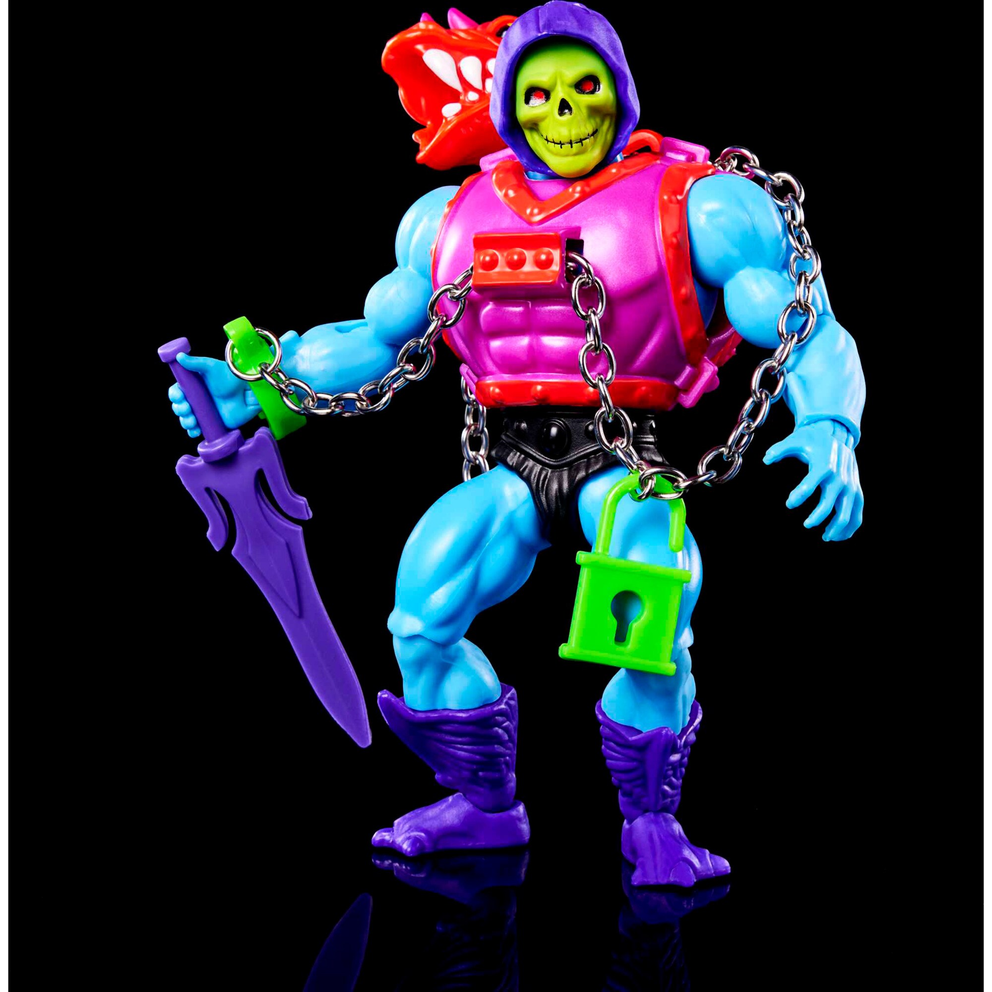 Mattel Spielfigur Masters of the Universe Origins Actionfigur Deluxe Dragon Blaster Skeletor