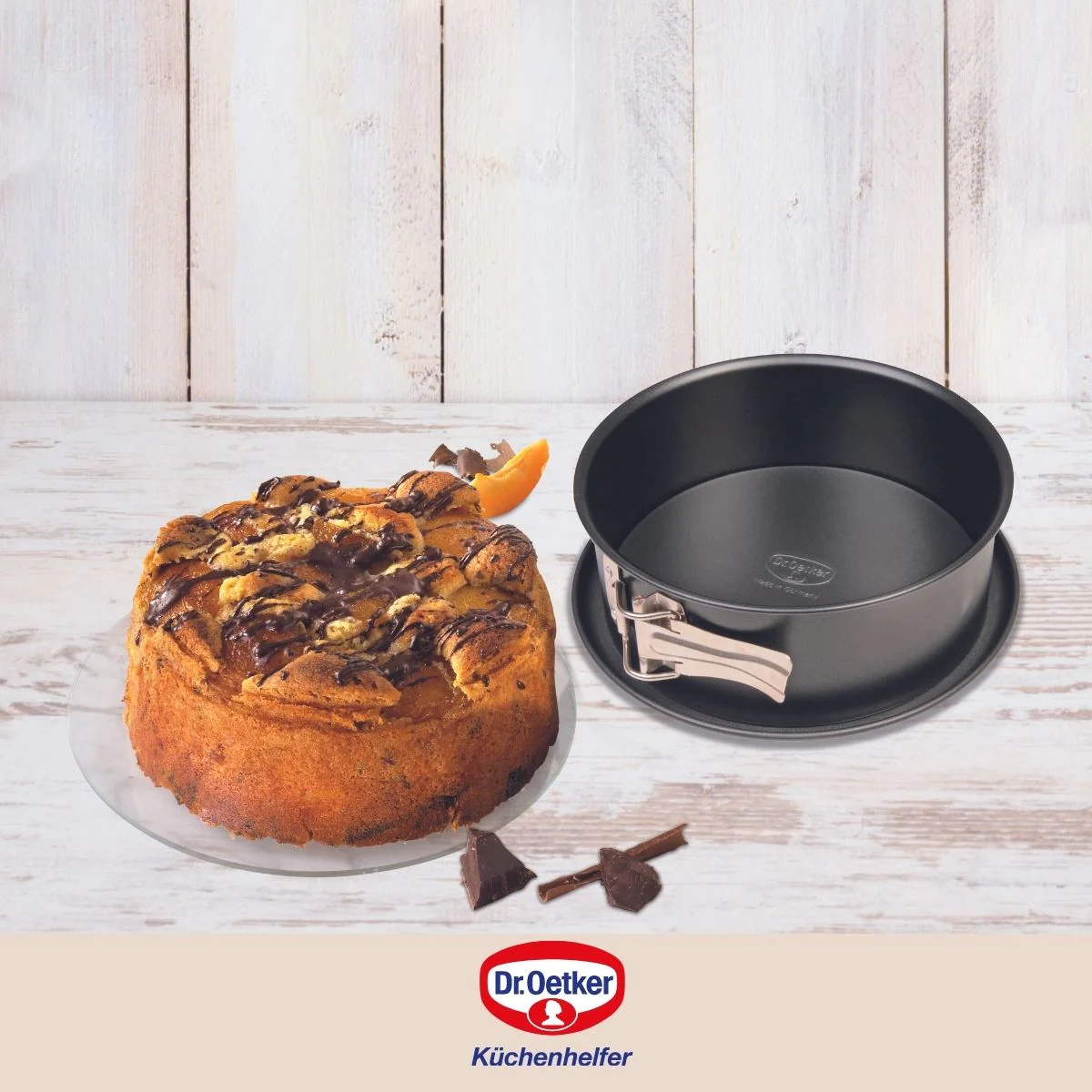 Moule à manqué et à savarin à charnière acier 18 cm Dr, Oetker Traditi