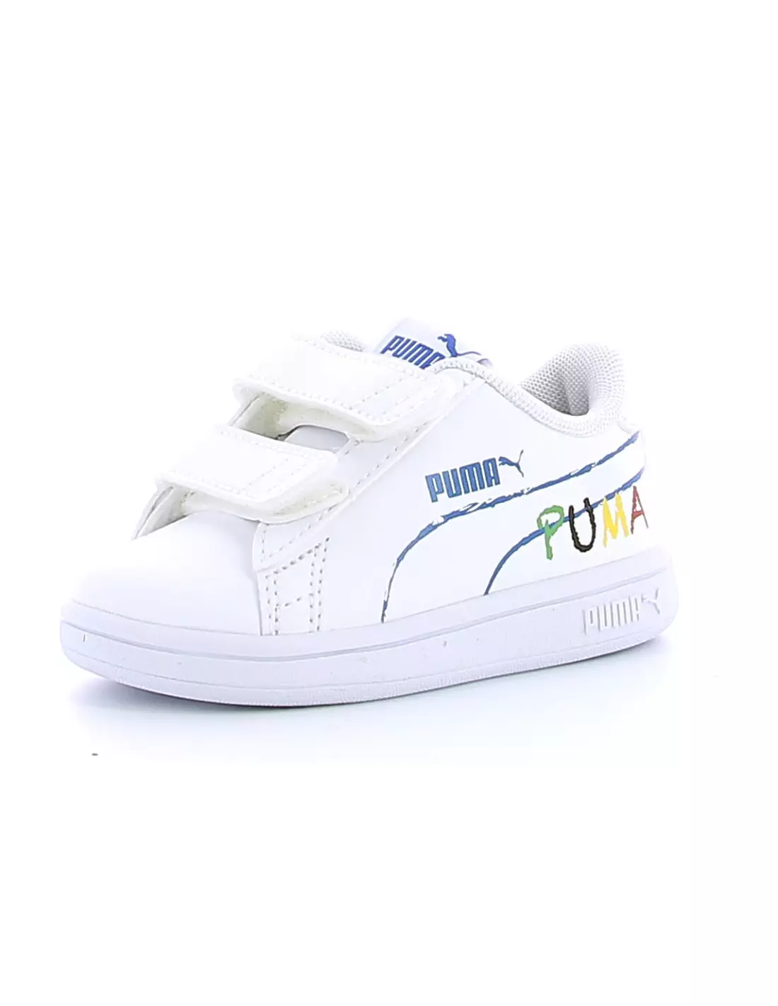 PUMA SMASH V2 HOME SCHOOL - Baskets Blanc
