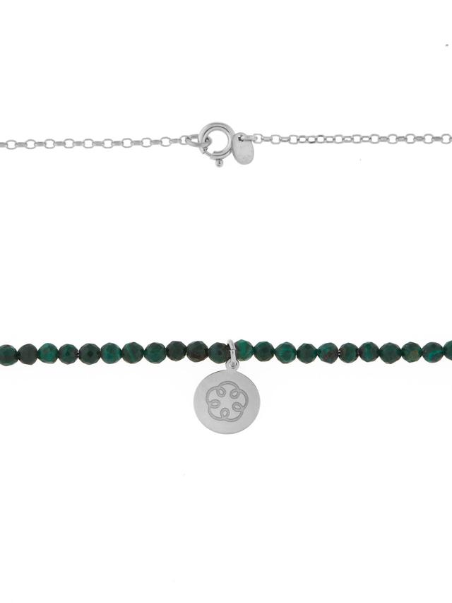 Lichtbringer-Longkette, Malachit, ca. 90 cm