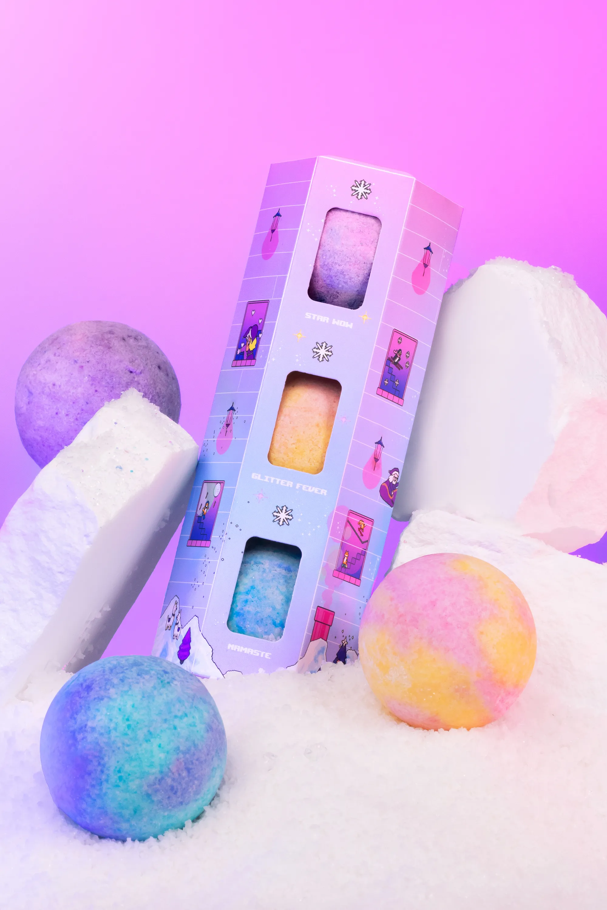 Merci Handy Kit de 3 bombes de bain Bathbomb Factory-300 g