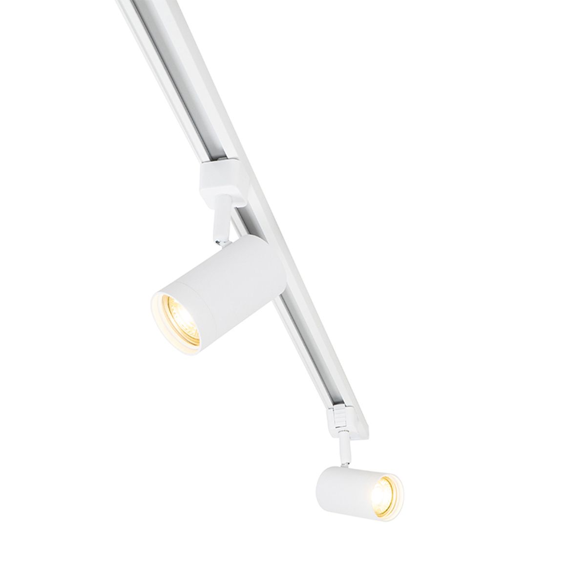 Modern railsysteem met 6 spots wit 1-fase 300cm - Iconic Jeana