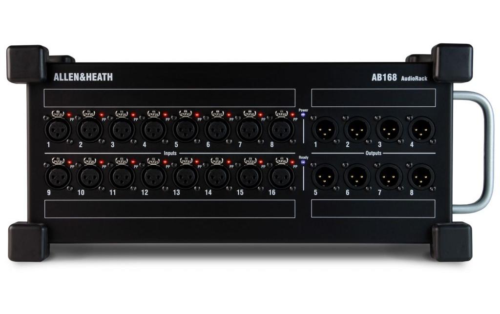 AB168 AudioRack<br>Portables AudioRack mit 16 XLR-Eingängen / 8 XLR-Ausgängen