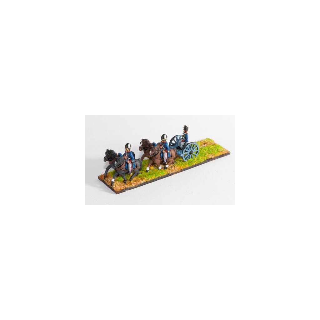 British: Limber with seated gunner, four horses & two drivers