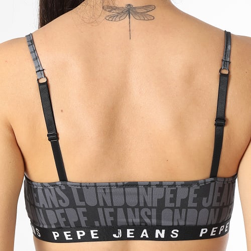 Brassière Femme Allover Logo PLU10947 Noir