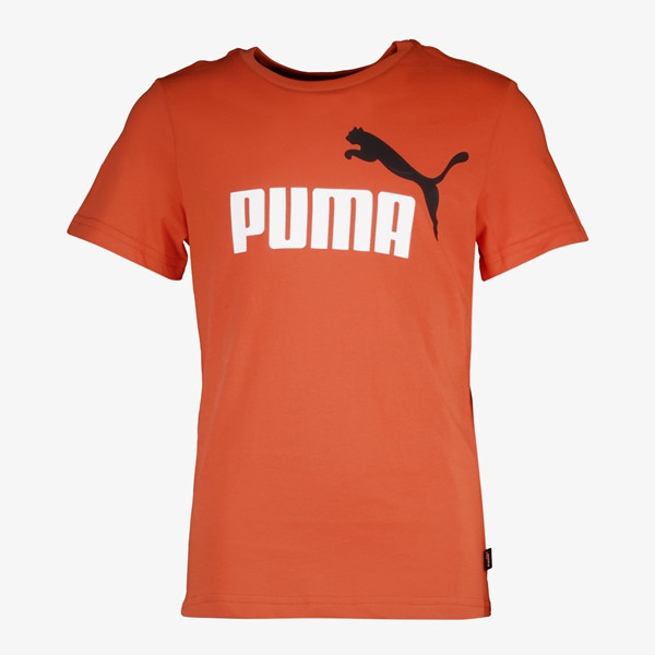 Puma ESS+ Col 2 Logo kinder T-shirt oranje
