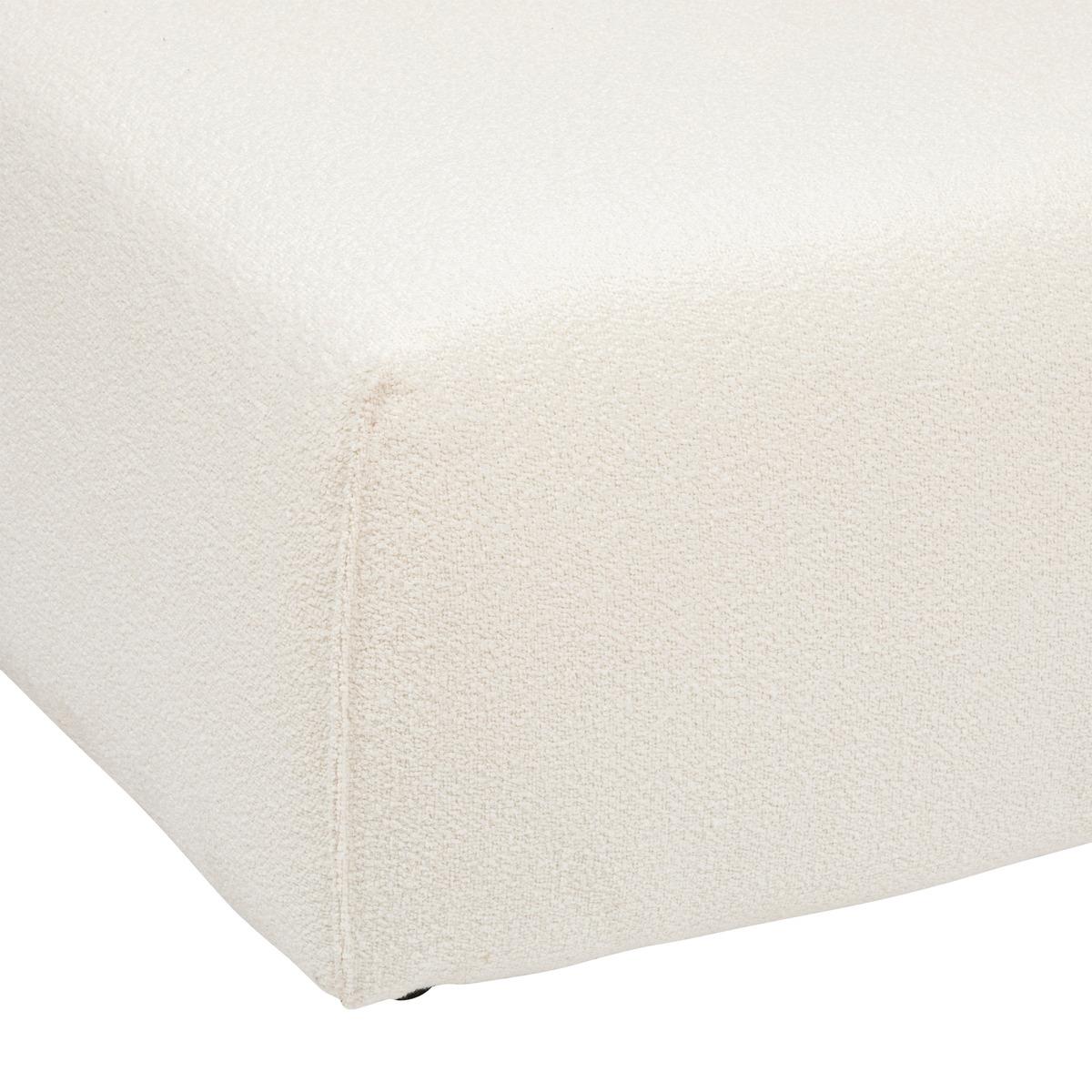 BANQUETTE BOUCLETTE KIONA 2 PLACES BLANC