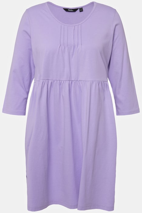 Longshirt, Biesen, A-Linie, Rundhals, 3/4-Arm