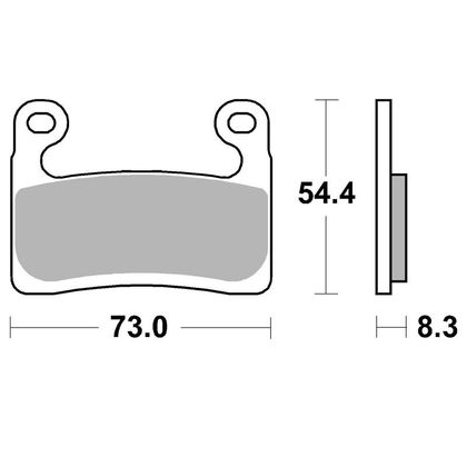 Plaquettes de freins SBS 960HS Sinter Métal Fritté avant