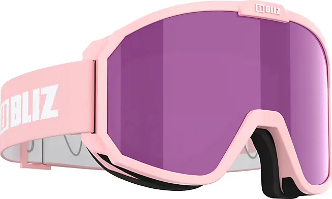 Bliz Rave Matt Powder Pink w White logo Brown w Pink Multi