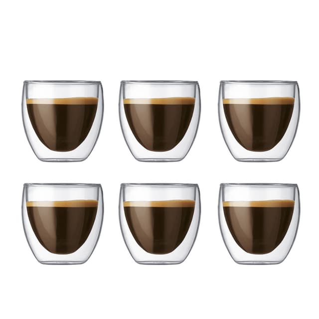 Bodum 6 stk. espresso glas PAVINA 0.08 L