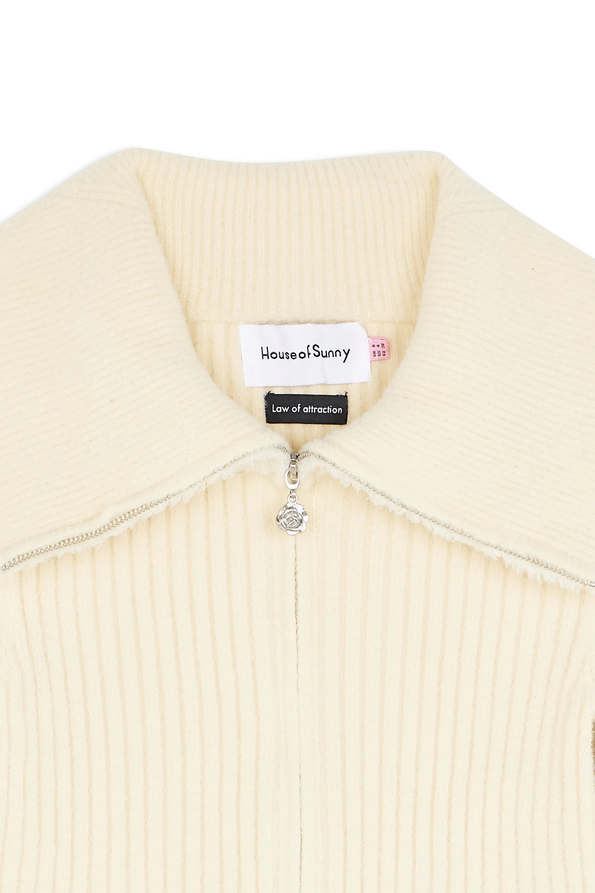HOUSE OF SUNNY Top DOUBLE COLLAR PEGGY Beige