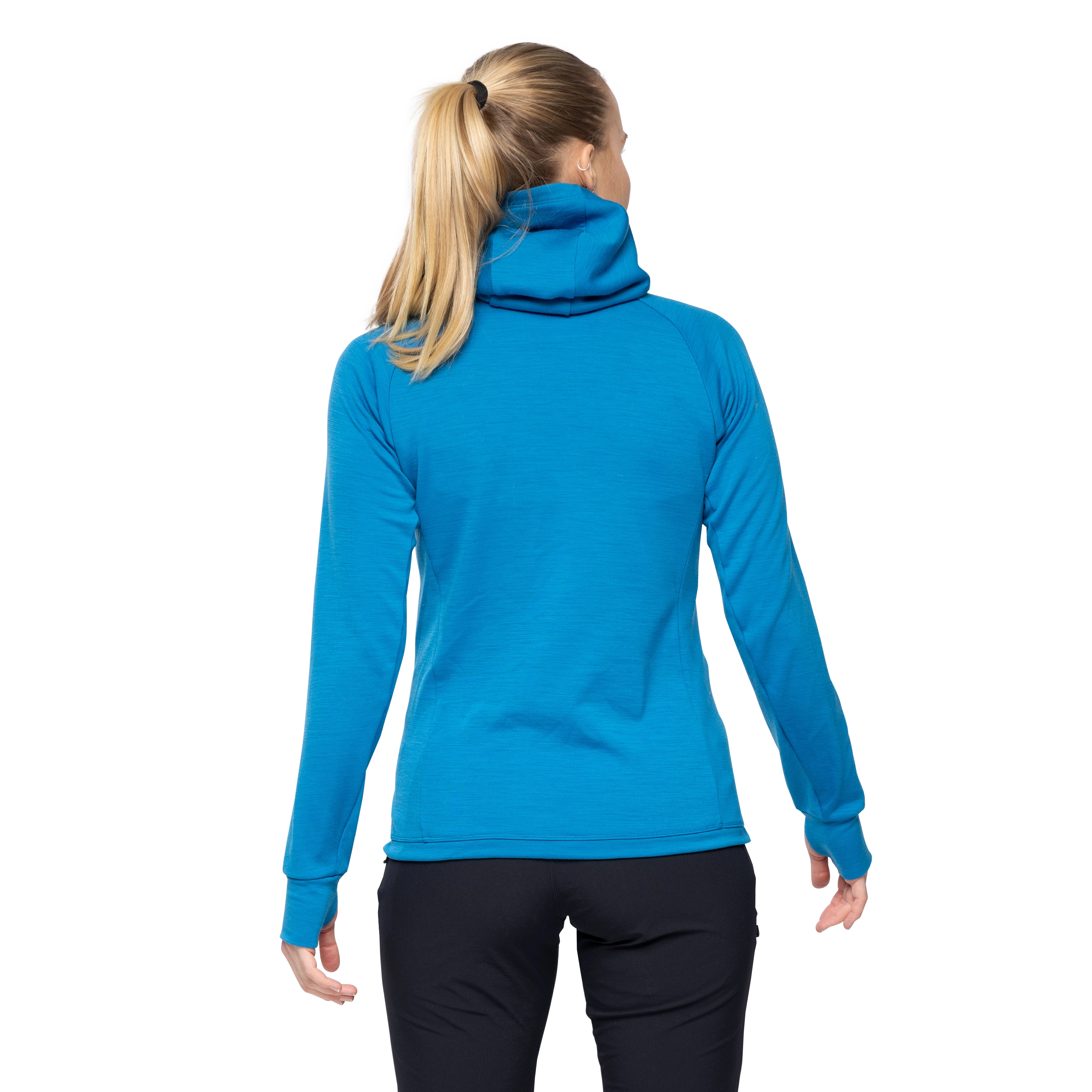 Rabot Merino Tech Midlayer Hoodie Women Dark Aqua Lagoon