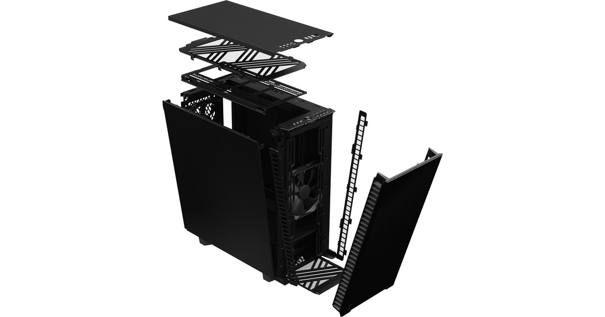 Fractal DesignDefine 7 Compact midi tower behuizing  (Zwart | 4x USB-A | 1x USB-C)