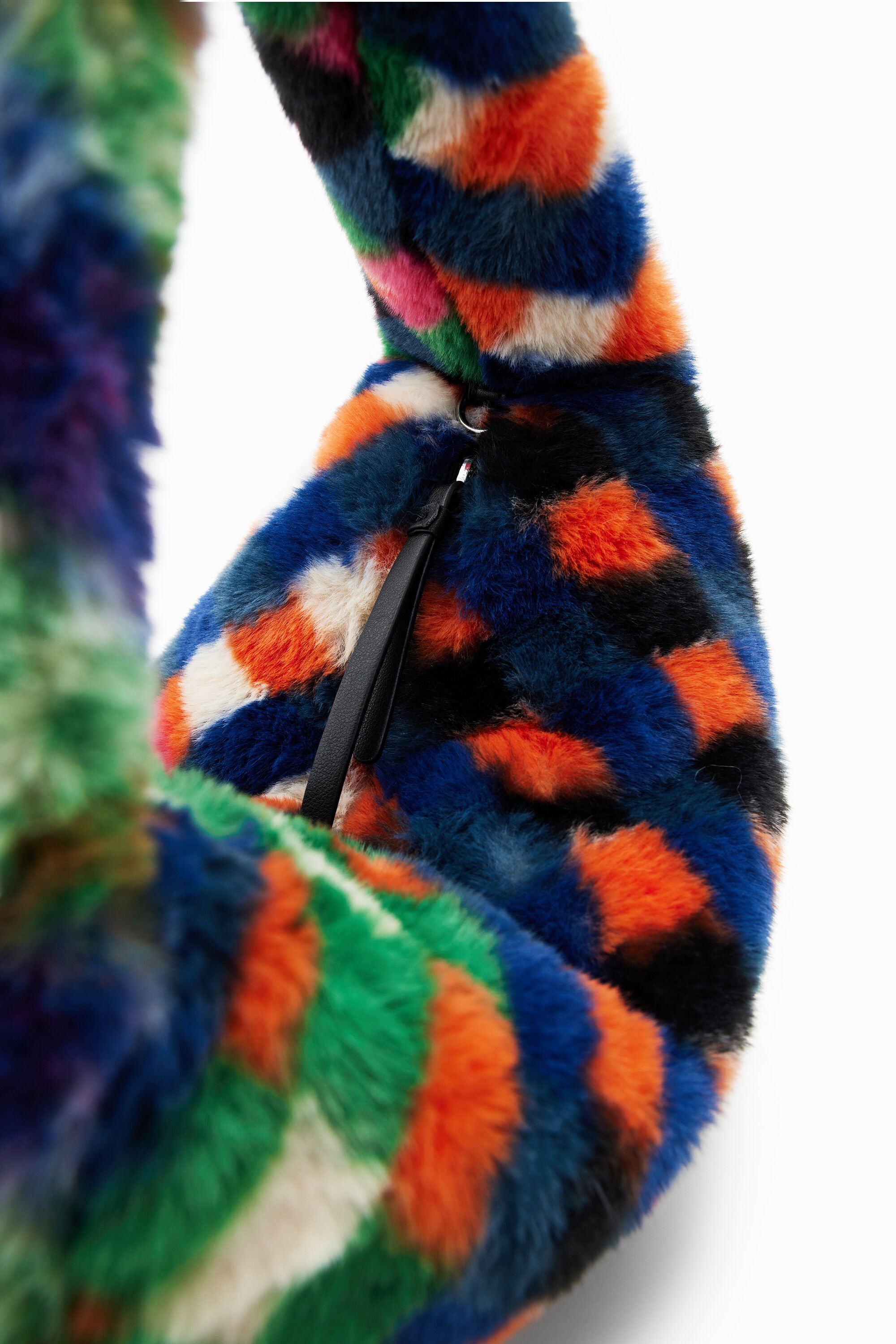 Sac effet fourrure losanges