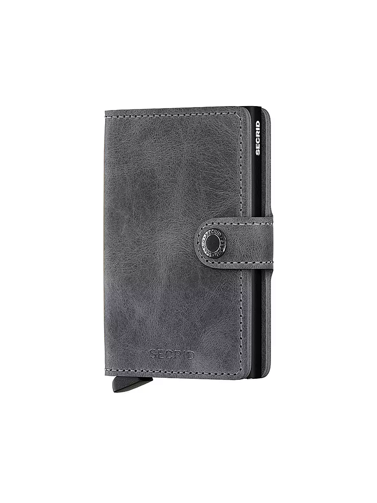 SECRID Geldbörse - Miniwallet Vintage Mini Grey Black grau