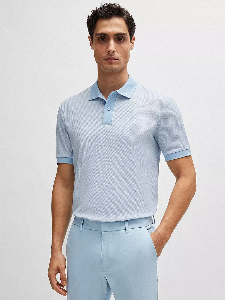 BOSS Poloshirt PHILIPPSON hellblau