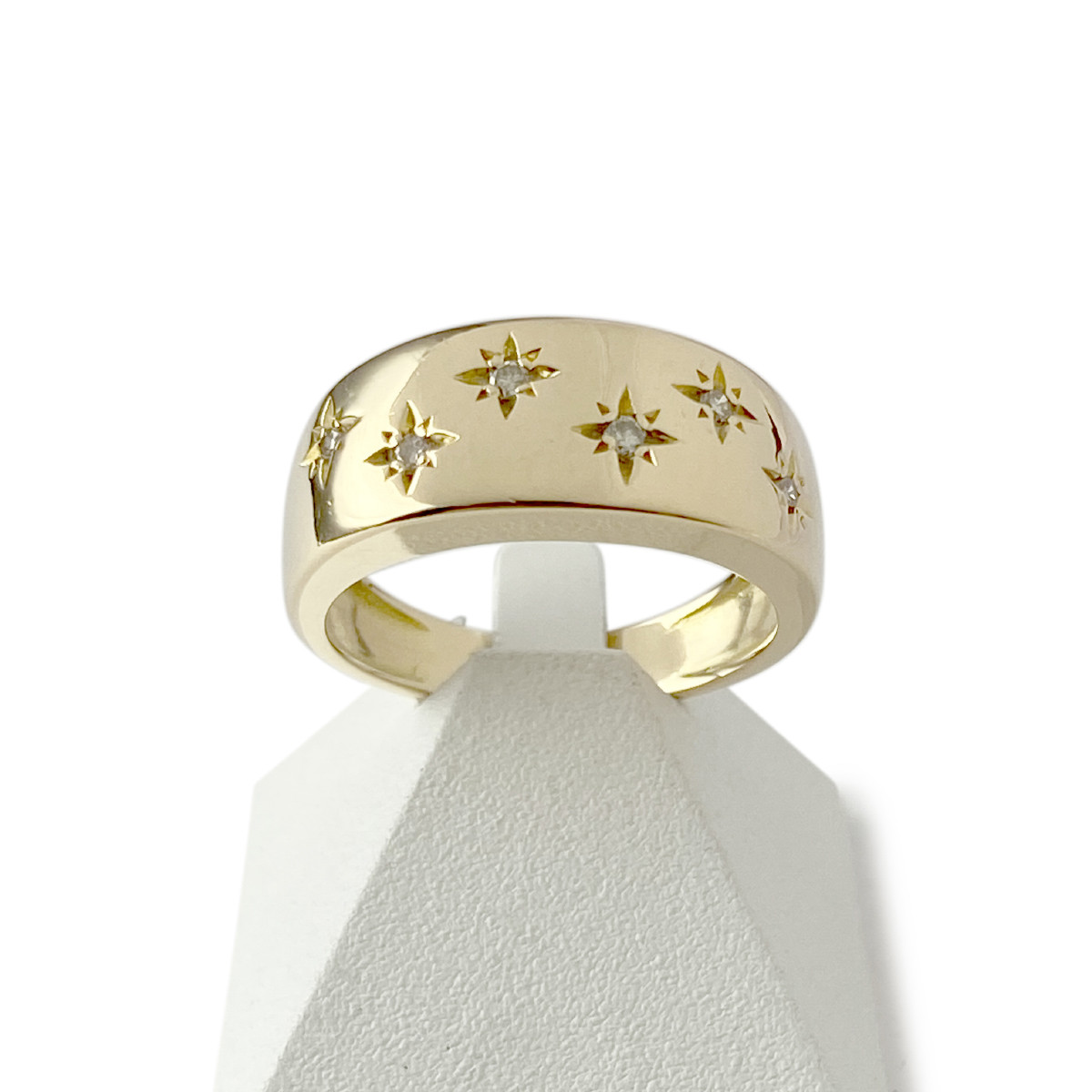 Bague d'occasion or 750 jaune diamants